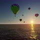 Hot Air Balloons Above the Sea 4k - VideoHive Item for Sale
