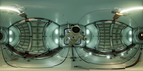 VR360 Interior of Space Station alt