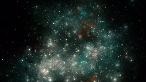 Flying Through Space. Starry outer space background texture 