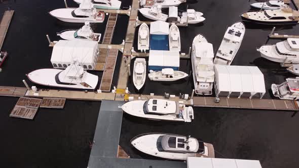 Fort Lauderdale International Boat Show Aerial Drone Footage