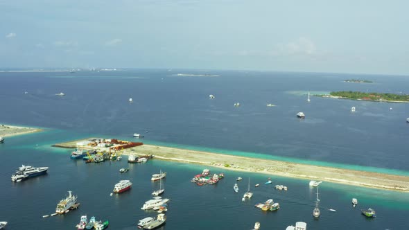 Aerial Shot Male Maldives