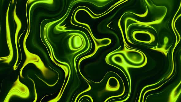 Green Shiny Marble Liquid Animation