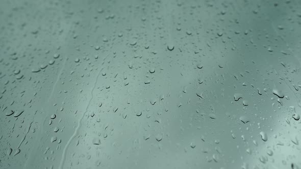 Abstract Natural Pattern of Raindrops Isolated on Cloudy Background