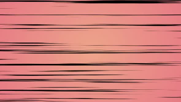 Anime Speed Horizontal Black Lines Pink Background
