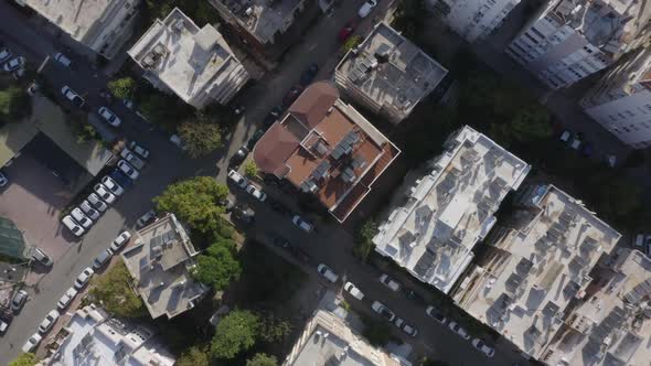 Top View From Drone of Modern Architecture of European Town