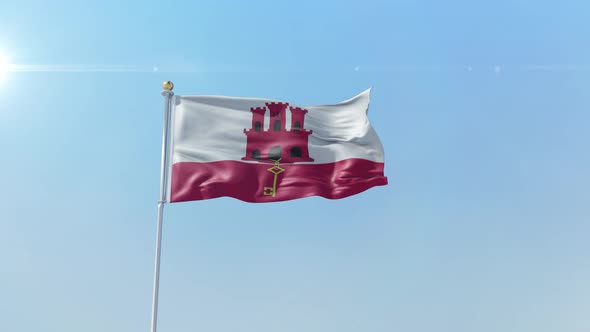 Gibraltar  Flag 