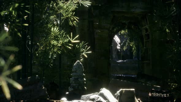 Ruins of Famous Temple in Cambodian Angkor Wat Area