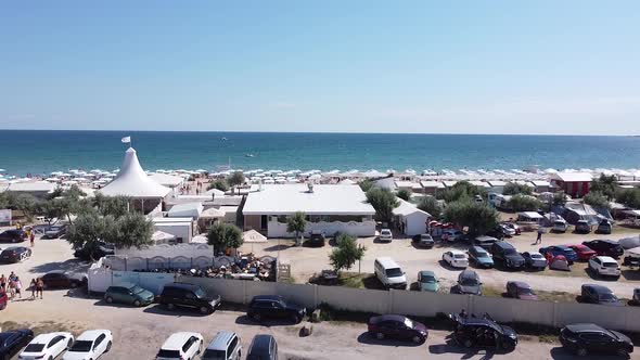 Aerial View of a Sandy Beach