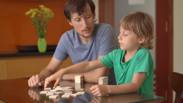 Family Play Table Games at Home During the Quarantine