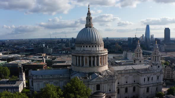 Aerial View of Saint Pauls Cathedral