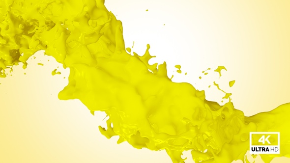 Twisted Yellow Paint Splash V5
