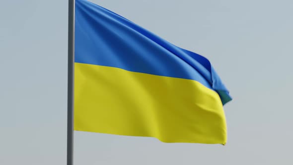 UKRAINE flag 4K, The flag stands for peace and love.