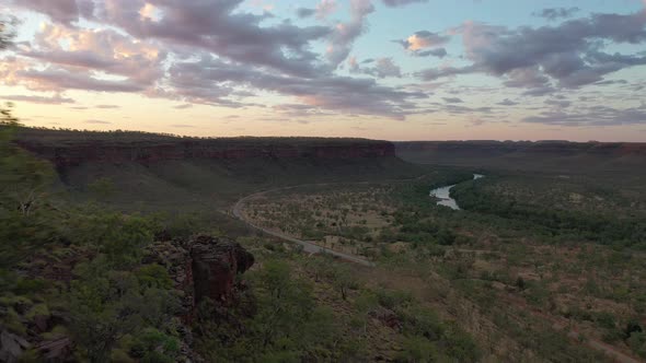 Victoria River Escarpment Gregory National Park Northern Territory Australia 4K Aerial Drone