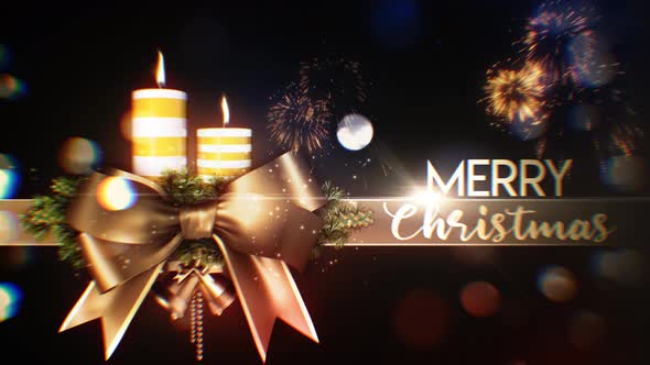Merry Christmas Concept Background 4K