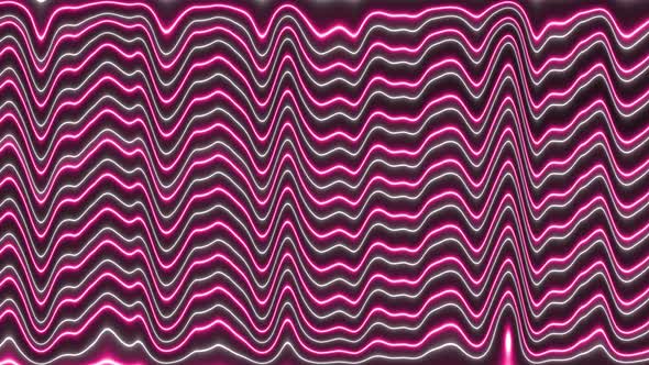 neon line wave background animation. abstract wavy background. Vd 2125