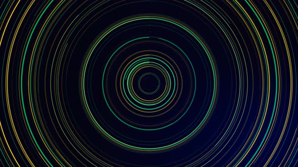 Abstract Lines In Circles Background