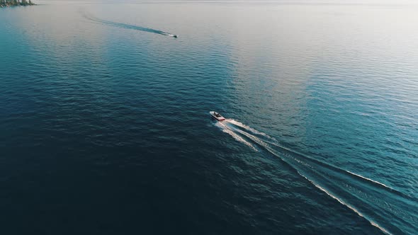 Speedboat On The Lake