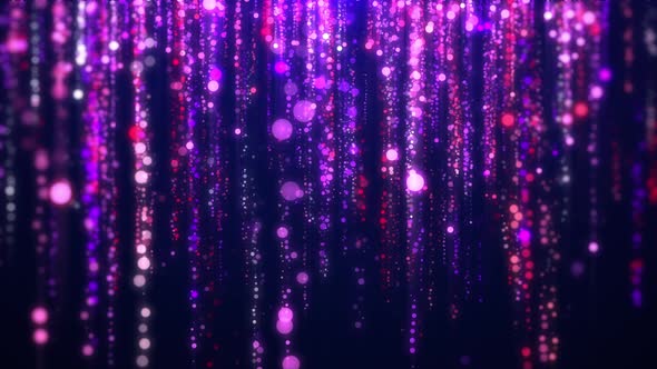 Purple Light Particle Glittering