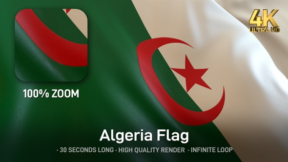 Algeria Flag - 4K