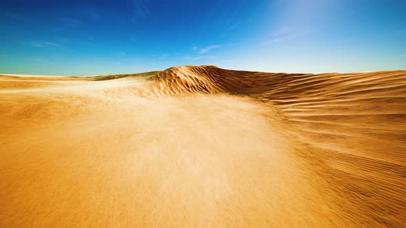 Sand Dunes at Sunset in the Sahara Desert in Libya