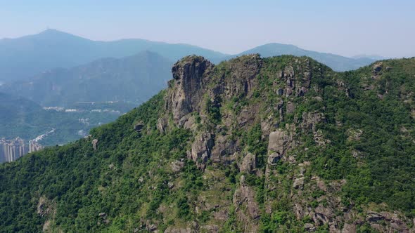 Hong Kong lion rock mountain 