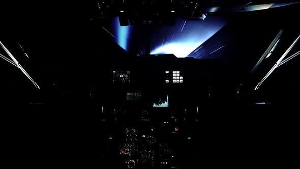 Spaceship Goes Through A Wormhole Cockpit View