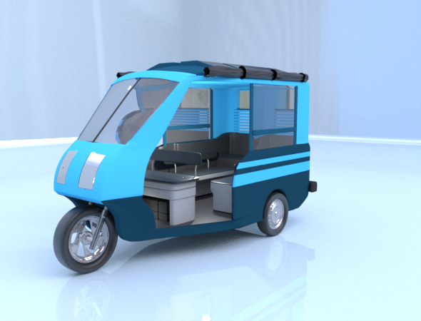 Solar-Powered RickShaw Prototype
