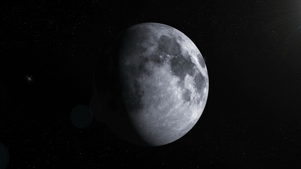 Satellite Moon Rotating alt