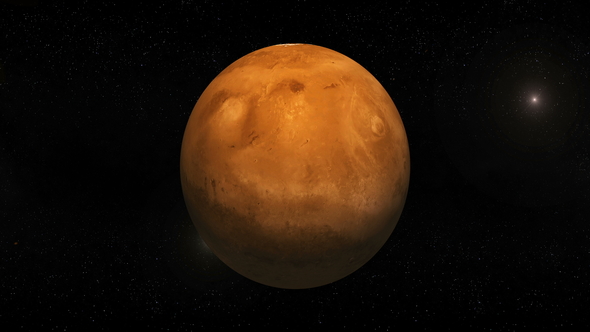 Mars Planet in Rotation alt