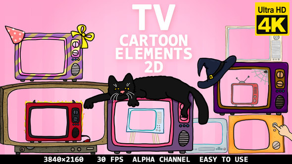 TV Cartoon Elements 2D