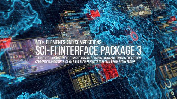 Sci-fi Interface HUD Pack 3