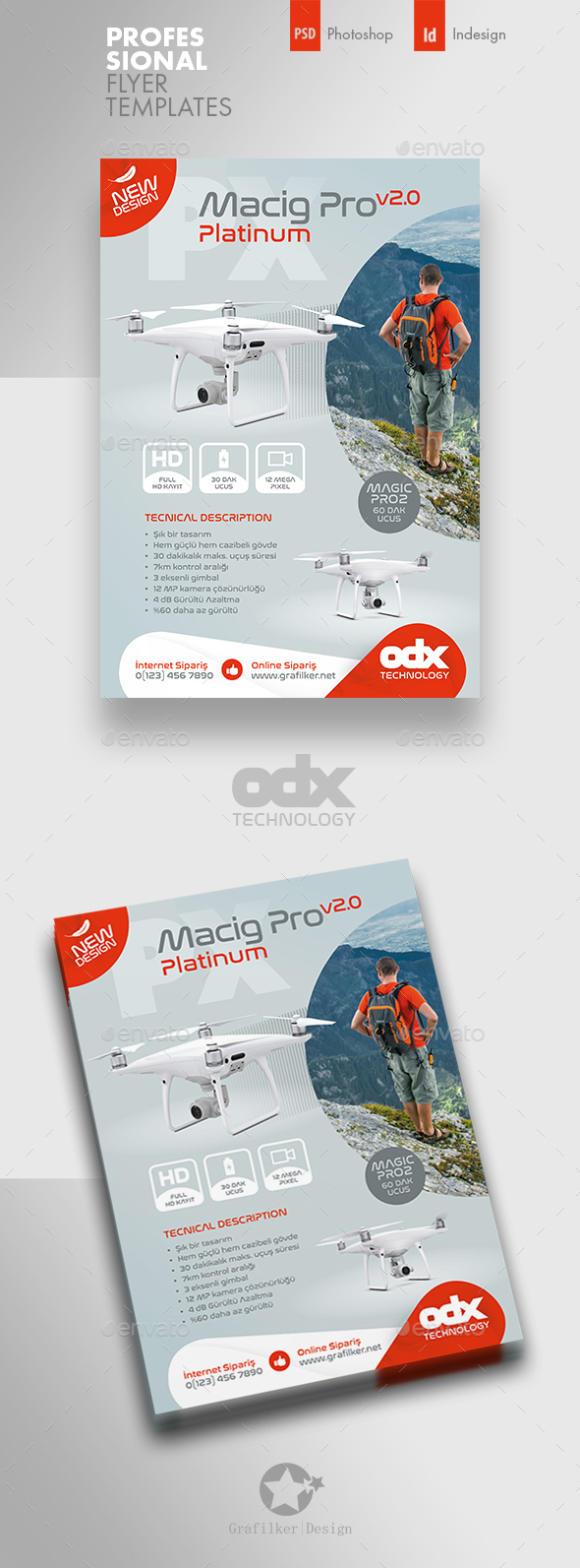 Drone Technology Flyer Templates