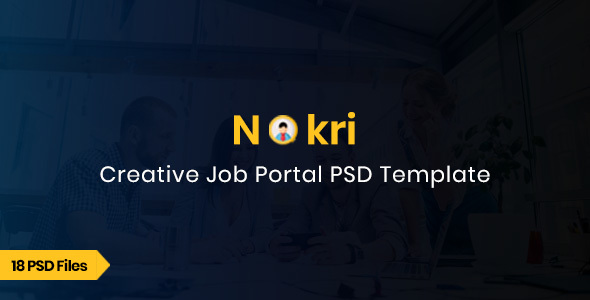 Nokri - Job Board PSD Template