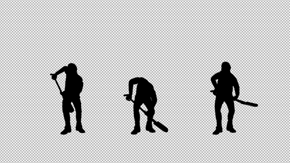 Man Working Silhouette alt