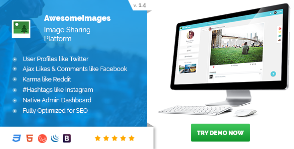 Awesome Images : Photo Sharing Platform - Supports GIFs and Social Login