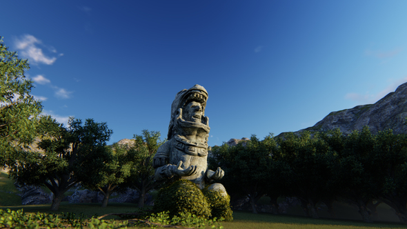 Ancient Mayan Statue