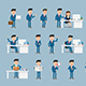 Corporate Man Character Pack - 21 Actions - VideoHive Item for Sale