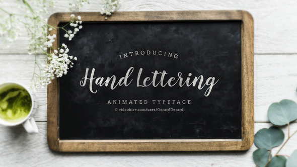 Hand Lettering - Animated Typeface