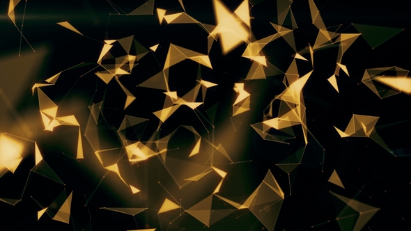 Gold Low Poly Background 4K v2