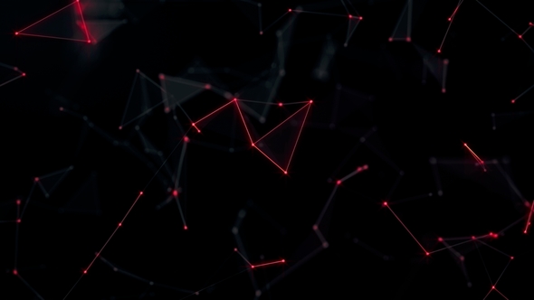 Red Laser Low Poly Background 4K