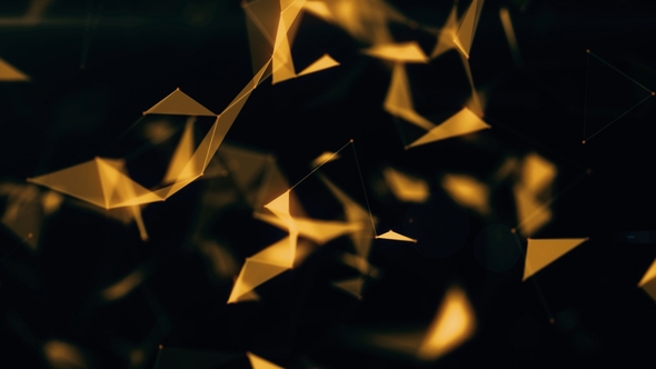 Gold Low Poly Background