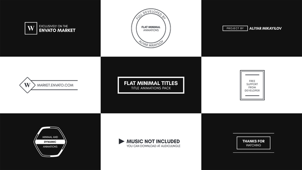 Flat Minimal Titles - Essential Graphics | Mogrt