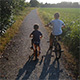 Children with bike in park - VideoHive Item for Sale