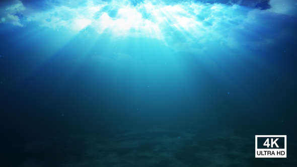 Underwater Light Rays 4K