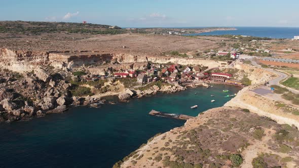 Aerial drone video from Malta,Mellieha and surroundings.