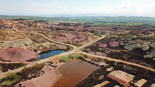 The Colorful Remains of the Former Copper Mine Parys Mountain