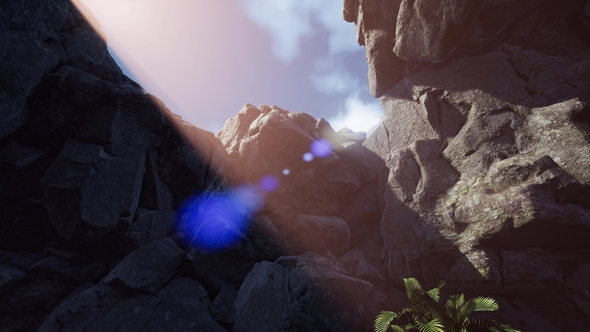 Sun Light Inside Mysterious Cave alt