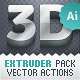 3D Extruder - Vector Actions Pack - GraphicRiver Item for Sale