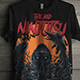 Grunge Design T-Shirt with Monster Ninja Illustration - GraphicRiver Item for Sale