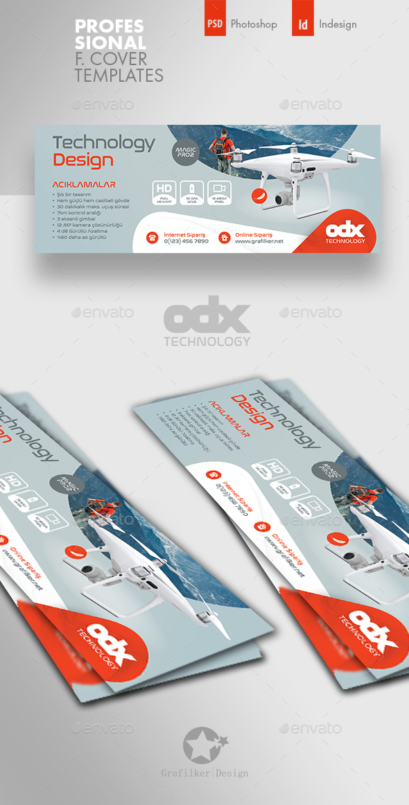 Drone Technology Cover Templates
